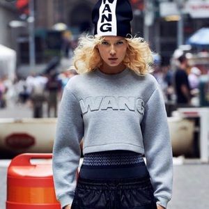 Alexander Wang X H&M cropped sweatshirt